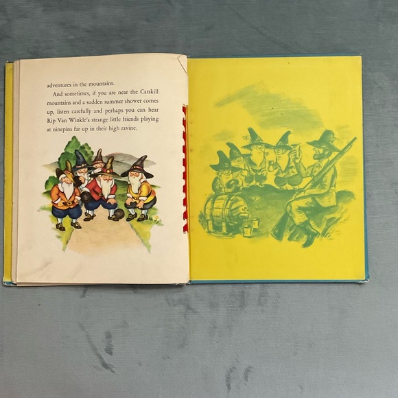 Vintage 1945 excellent condition Rip van Winkle movable images book complete - Picture 7 of 9